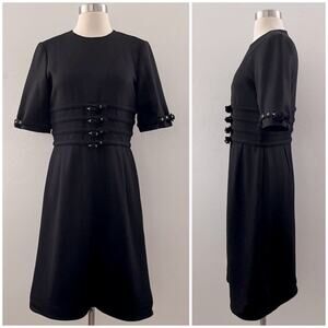 Tommy Hilfiger Special Edition Wool Dress Size 8 Midi Quiet Luxury Minimalist